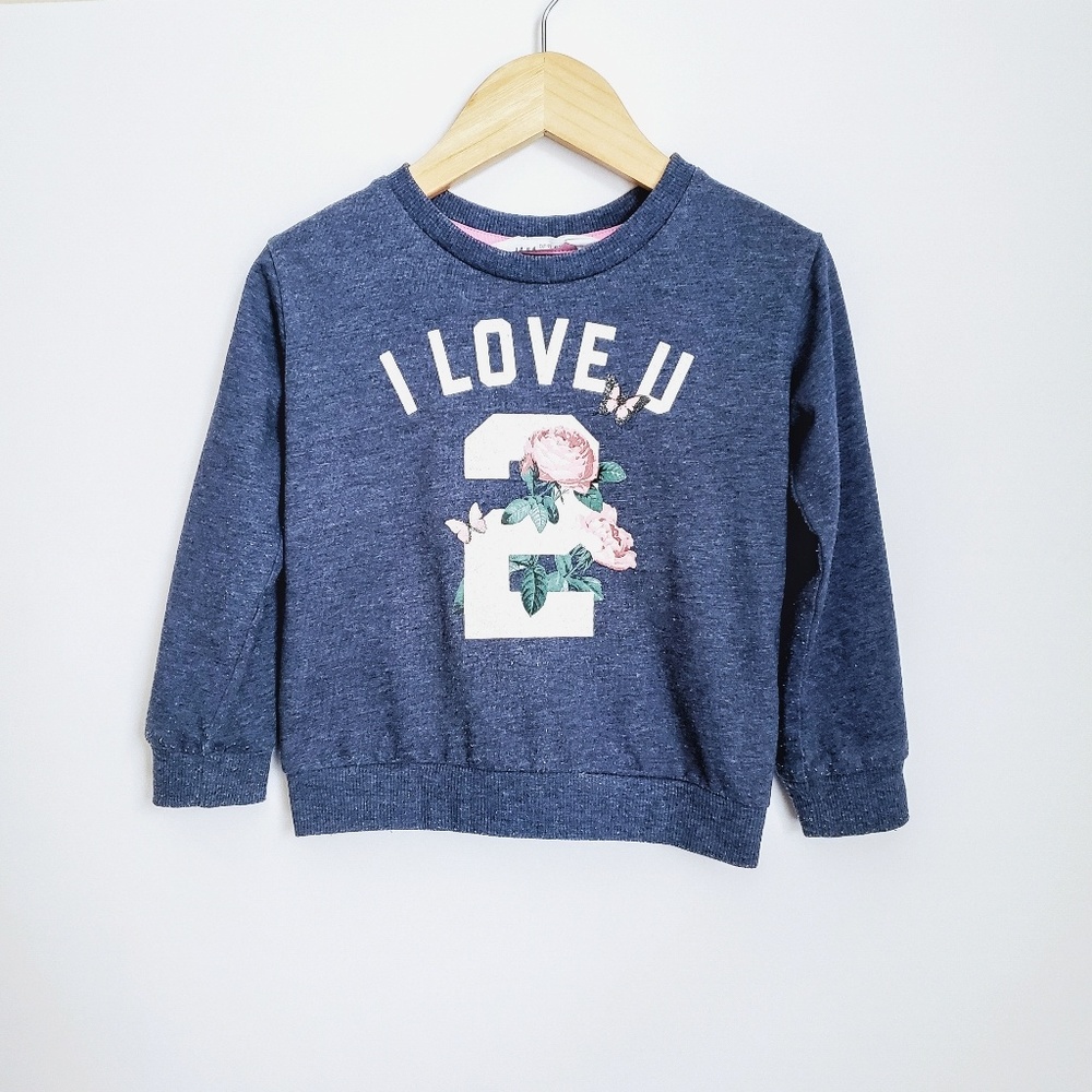 SOLD H&M Girl's Graphic Print Sweatshirt 1.5-2y
